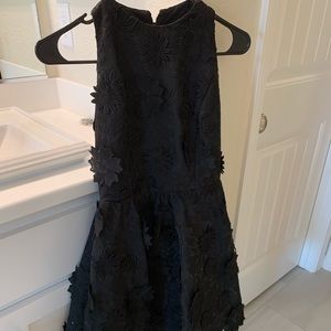 Alice + Olivia size 4 Black Floral Dress